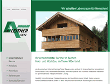Tablet Screenshot of leitnerbau.com